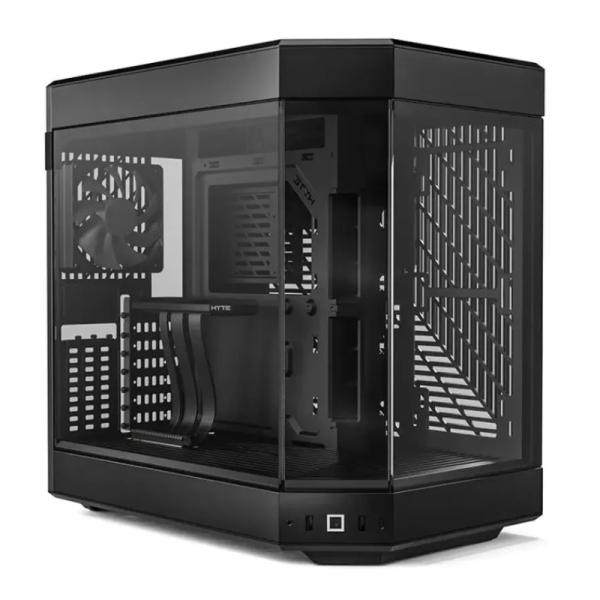 CASE GAMING HYTE Y60 ATX VIDRIO TEMPLADO 3 VENTILADORES 2 INFERIORES Y 1 TRASERO CS-HYTE-Y60-B
