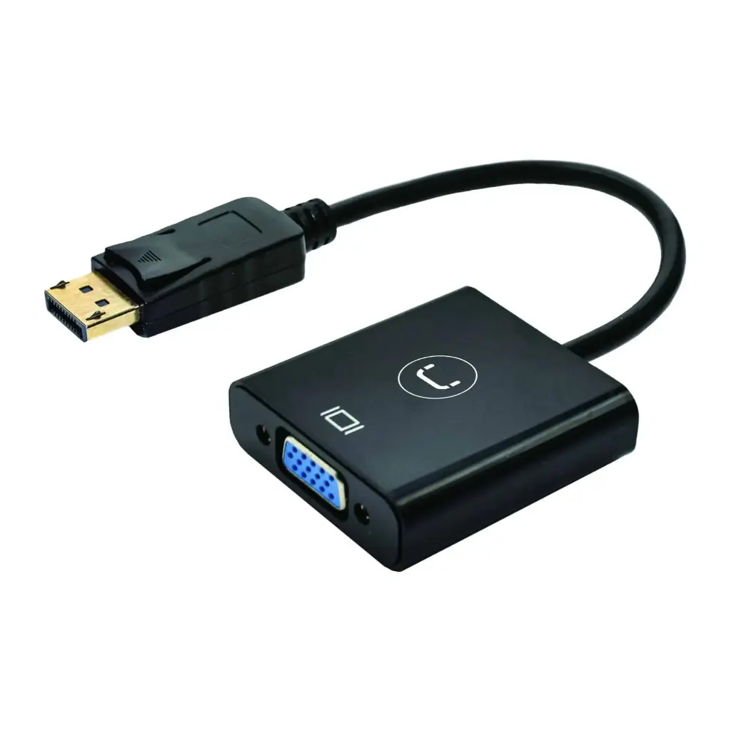 Adaptador Unno DisplayPort a VGA Negro AD3006BK