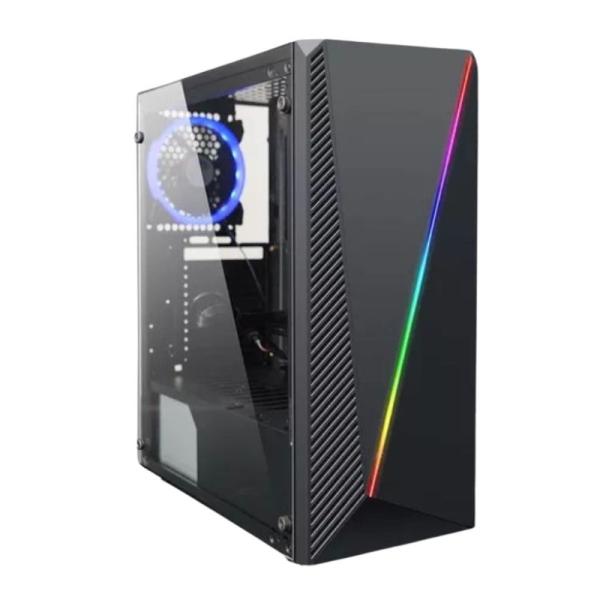 CASE EAGLE WARRIOR METALICO CON LED CG05AKRA001C TAMAÑO W200*L320*H380 MM PANEL FRONTAL ABS + MESH MICRO ATX SLOT 4PCS