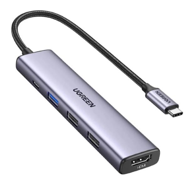 HUB UGREEN CM478 5 EN 1 USB-C 15495