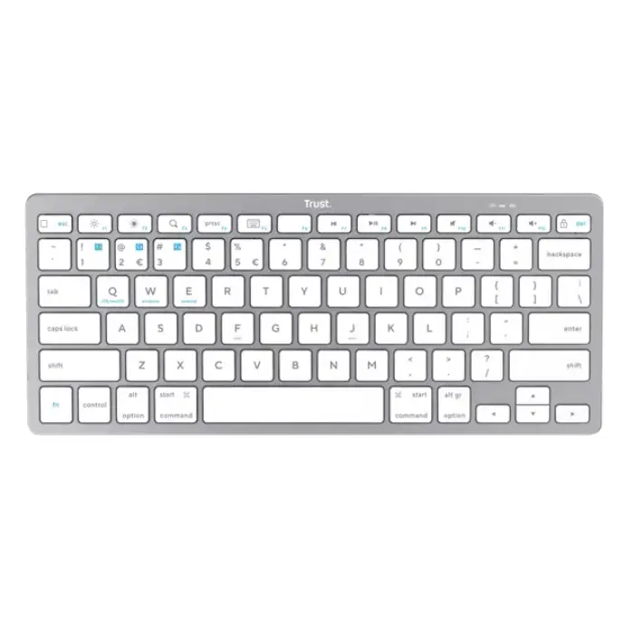 Trust teclado ES bluetooth inalambrico ultrafino para PC, ordenador portatil, tableta y smartphone - 24654