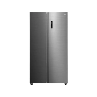 Midea refrigerador 20 pc color acero side by side inverter MDRS710FGM46