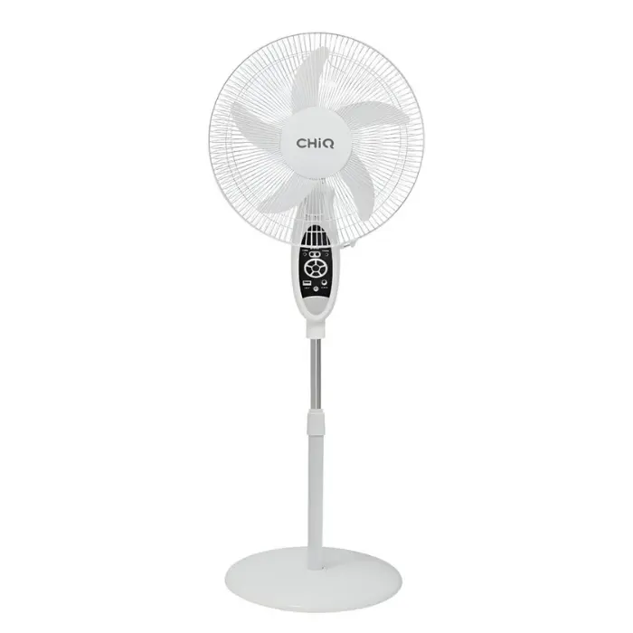 Ventilador Pie Recargable CHIQ 16"9 vel temporizador Puerto USB Luz Led