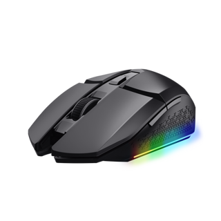 Trust mouse gaming inalambrico GXT 110 Felox recargable con iluminación LED multicolor negro - 25037