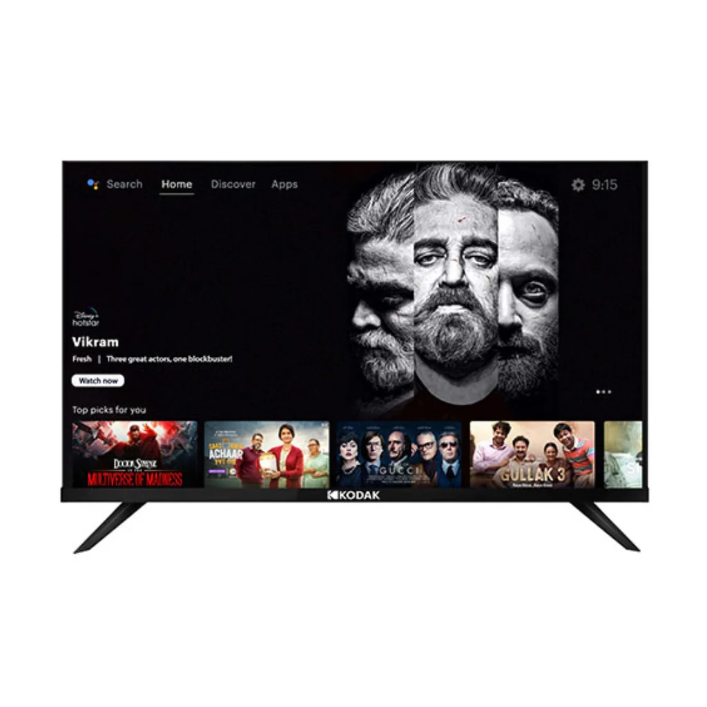 Pantalla Kodak Smart TV 55″ 4K UHD Google TV Negra 55SVA1003BT
