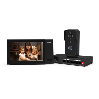 Dahua kit de video intercomunicador IP- DHI-KTP02/DHI-VTO2111D-P-S3/DHI-VTH2421FB-P- 1.0.01.15.12447-0005