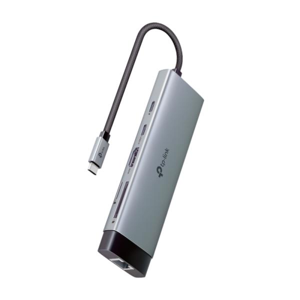 HUB TP LINK UH9120C(UN) USB-C 9 EN 1 3 PUERTOS USB 1 PUERTO USB-C 1 PUERTO USB 3.0 1 PUERTO ETHERNET 1 PUERTO HDMI 1 PUERTO MIC