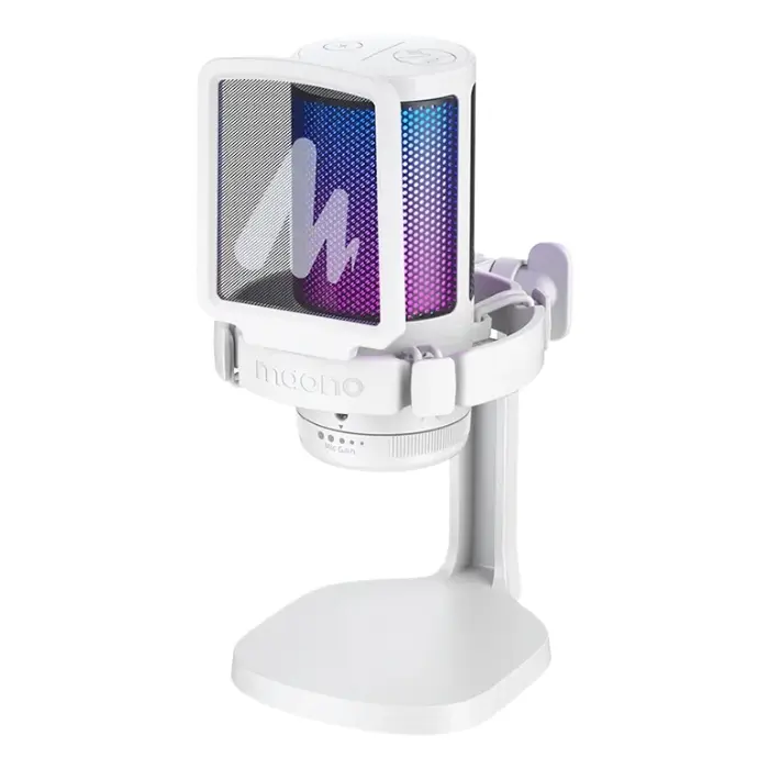 Micrófono Maono DGM20 GamerWave RGB USB-A/USB-C Blanco