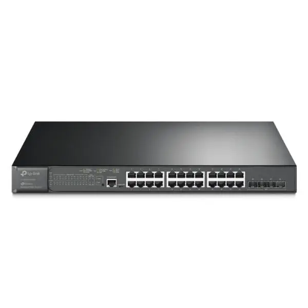 SWITCH TP LINK SG3428XMP(UN) 24 PUERTOS RJ45 4 PUERTOS 10G SFP+ 1 PUERTO RJ45 Y 1 PUERTO MICRO USB 10/100/1000 MBPS ADMINSITRABL