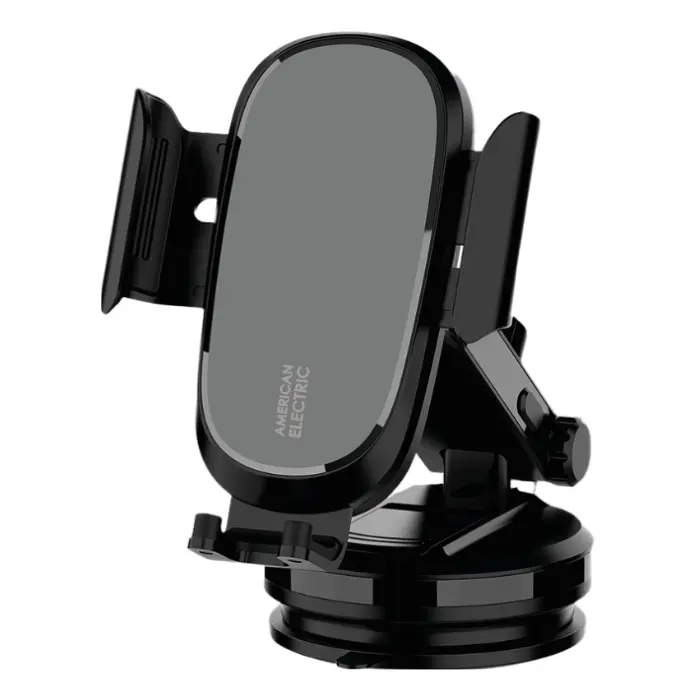 Soporte para Carro American Electric Carga Inalámbrica USB-C 15W Negro JF-MW21-1