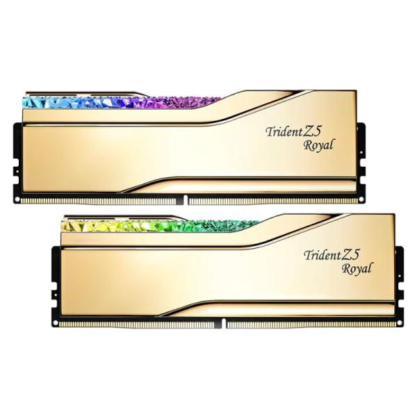 MEMORIA RAM PC 32GB (2 X 16GB) G.SKILL TRIDENT Z5 ROYAL DDR5 7200MHZ CL34 F5-7200J3445G16GX2-TR5G