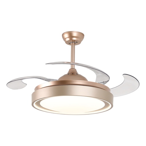 Bombillo LED American Electric Meses Gold 42″ 30W RGB con Ventilador Dorado F8927-42-GD