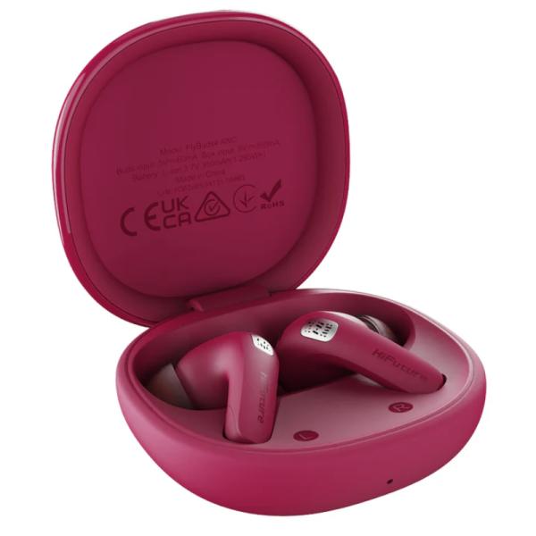 AUDIFONO HIFUTURE FLYBUDS4 ANC INALÁMBRICO BLUETOOTH CON CANCELACION DE SONIDO FUCSIA
