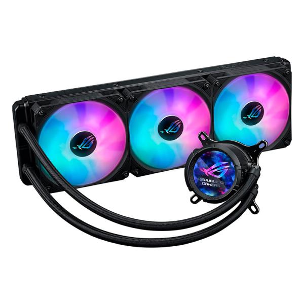 ENFRIAMIENTO LIQUIDO RGB ASUS ROG STRIX LC III 360 ARGB LCD 3 EN 1 360MM LGA 1851 / 1700 / 1200 / 115x Y AM5 / AM4 CON PANTALL
