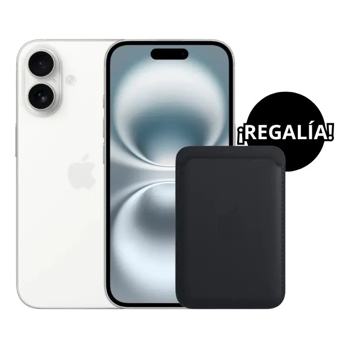 Celular Apple iPhone 16 5G 128GB 8GB-RAM Blanco