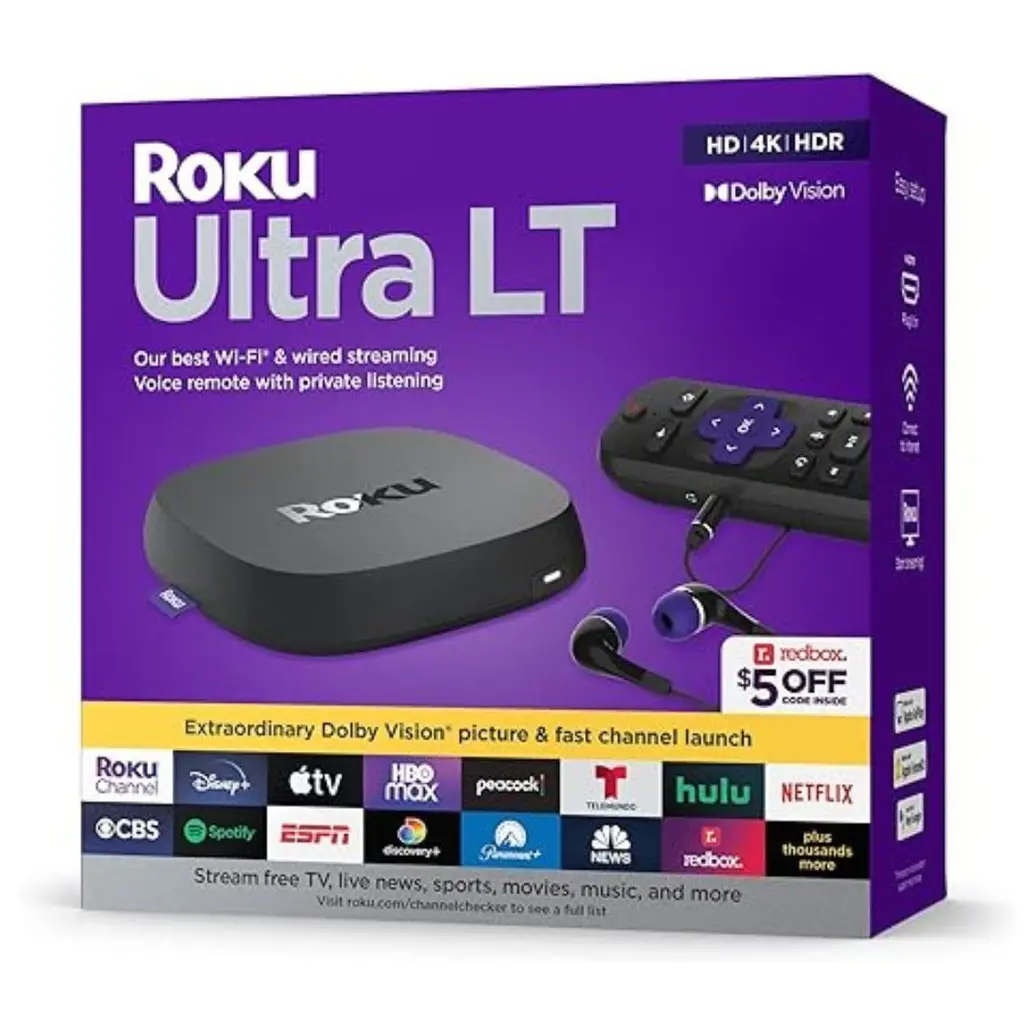 Dispositivo de Streaming Roku Ultra LT Negro 4801RW268