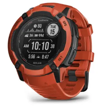 SmartWatch Garmin Instinct 2X Solar 50mm Rojo 010-02805-11