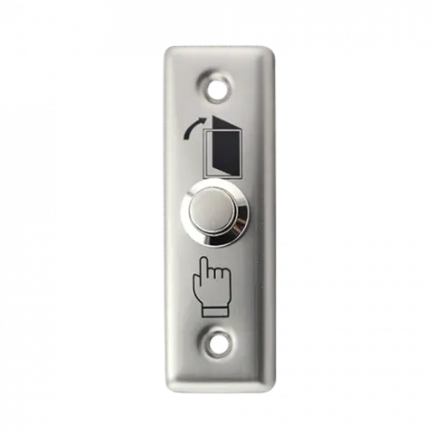 Botón Pulsador Magnético ZKTeco Plateado EX-801A