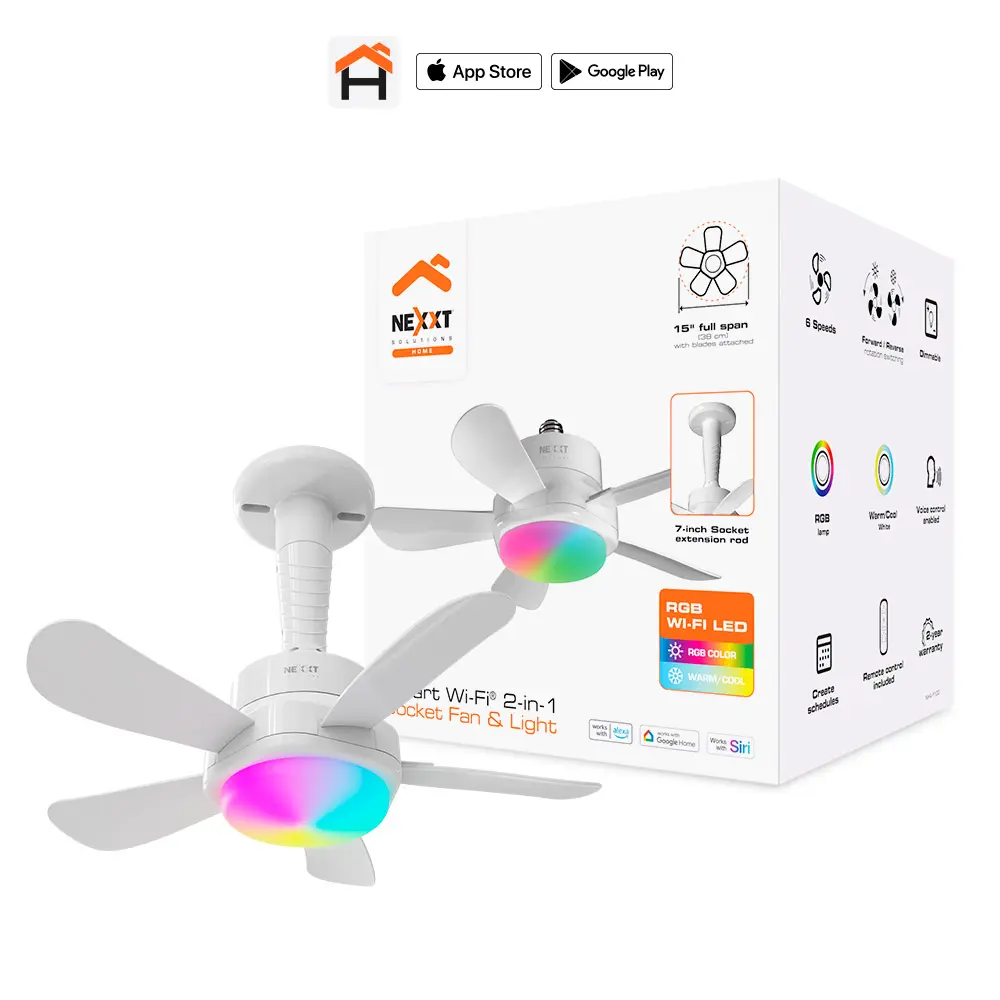 Ventilador de Techo Inteligente Nexxt Solutions Home Blanco NHA-F100