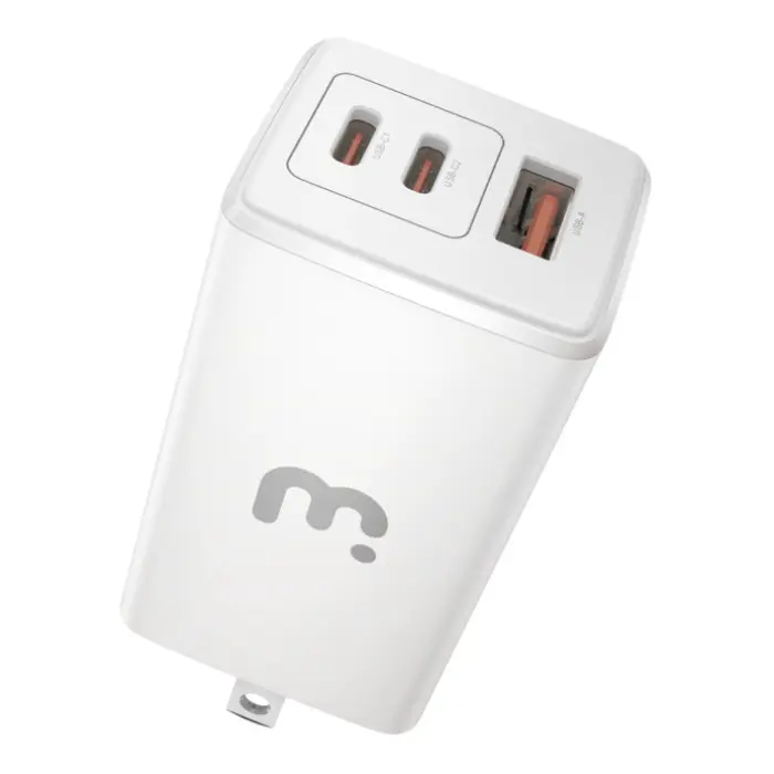 Adaptador de Corriente MyBat Pro 67W GaN USB-C/USB-A Blanco RCGTRAC27W