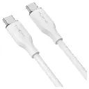 Cable de Carga MyBat Pro USB-C a USB-C 1.8mts Silicon Blanco RCBCCMO07W18