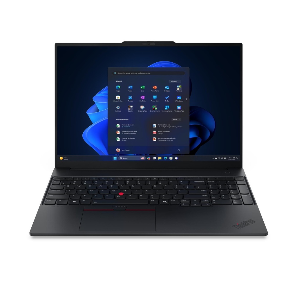 Laptop Lenovo ThinkPad E16 Gen 3 16" Core Ultra 5 512GB SSD 16GB-RAM Win 11 Pro Negra 21SR007HFJ