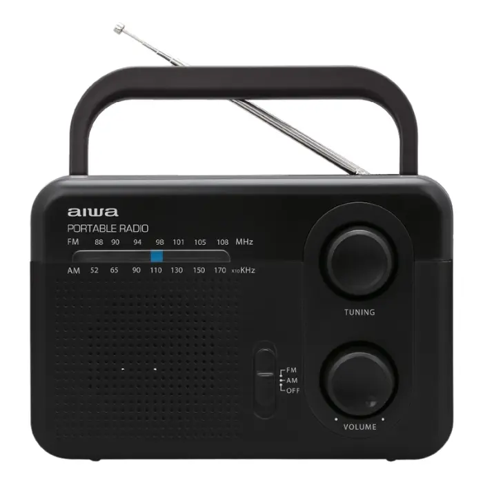Radio Analógico Aiwa Portátil FM Negro AWFML4