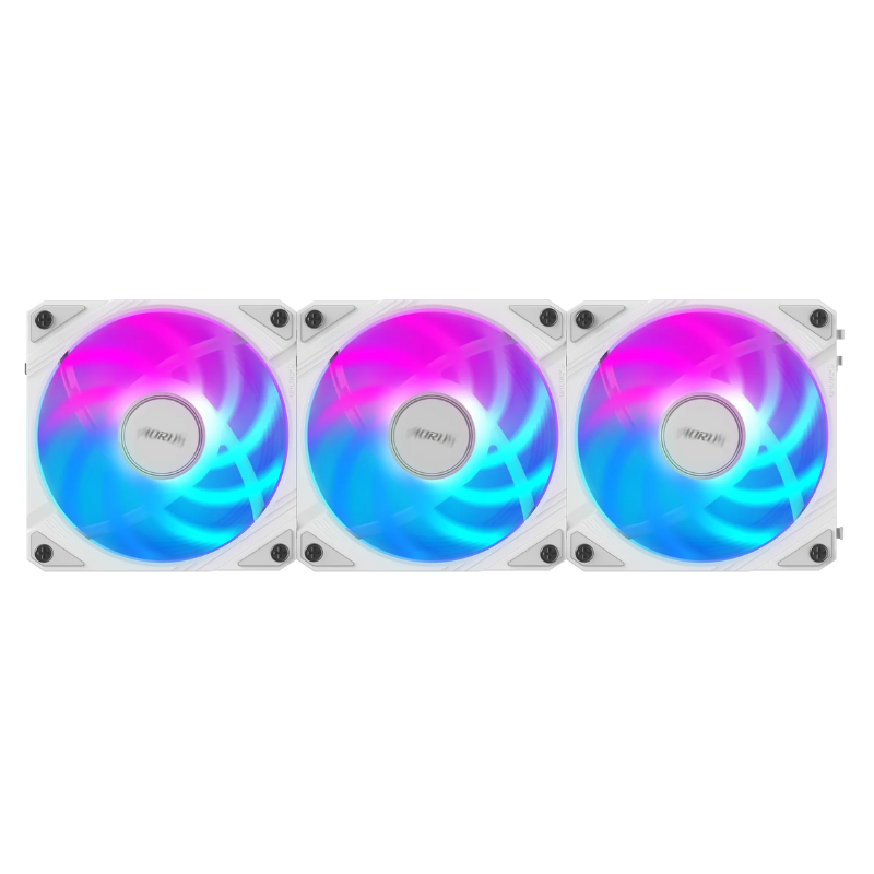 ABANICO RGB GIGABYTE AORUS EZ CHAIN FAN 120 ICE (3-PACK) 120MM GP-ECFAN1203 ICE G10