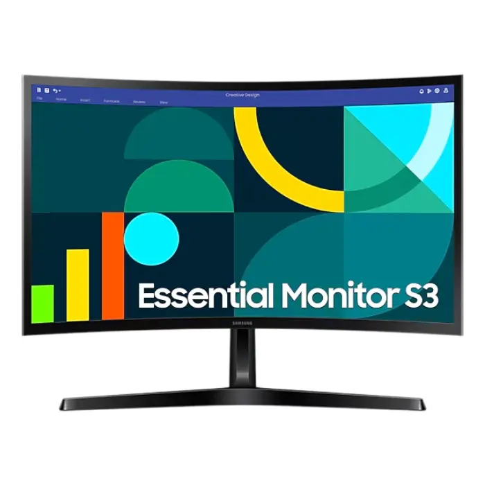 Monitor Samsung Essential Monitor S36GD 24" FHD LED Curvo VGA/HDMI 100Hz 4ms Negro LS24D366GANXZA