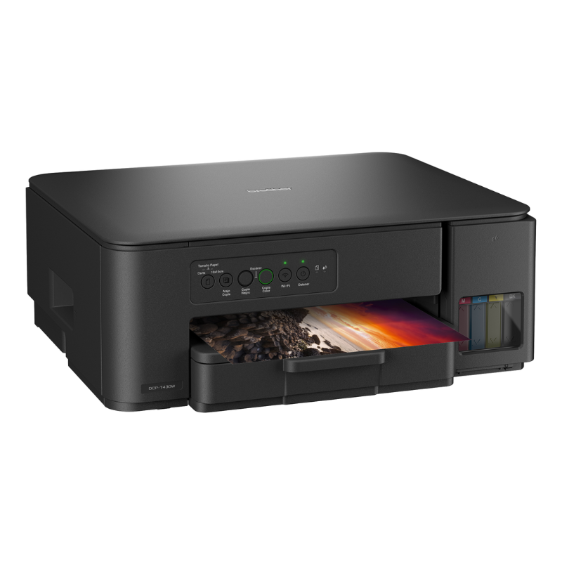 IMPRESORA BROTHER DCPT430W MULTIFUNCIONAL 3 EN 1 DE INYECCIÓN DE TINTA A COLOR WIFI / USB 2.0 / ETHERNET
