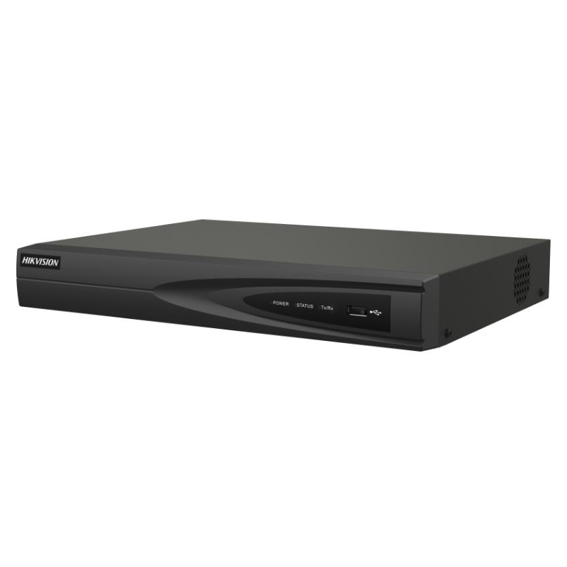 GRABADORA NVR HIKVISION DS-7604NI-Q1/4P 4 CANALES 4K 8TB H.265+ CON POE