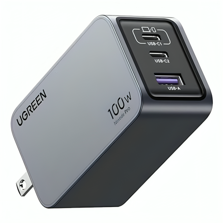 CARGADOR UGREEN NEXODE PRO 100W 3 PUERTOS DE CARGA RAPIDA 25873
