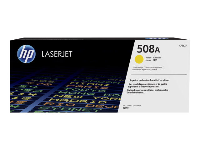 Cartucho de Tóner Amarillo HP 508A LaserJet CF362A