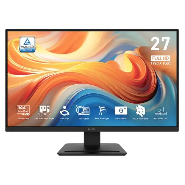 MONITOR MSI PRO MP273L E14 27" PLANA 1920X1080 144HZ IPS FREESYNC HDMI/ VGA 9S6-3PE2CH-005