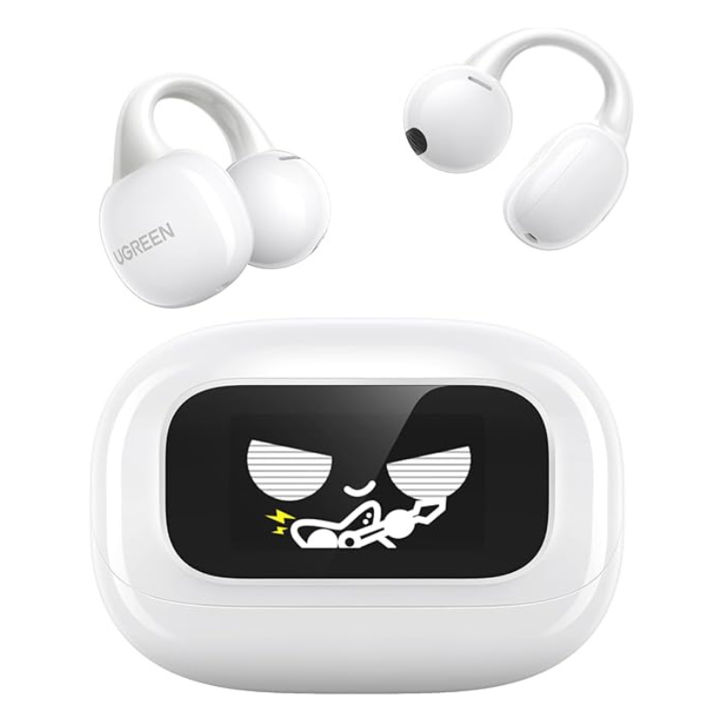 AUDIFONO UGREEN WS208 CLIPBUDS MAGIC TRUE INALÁMBRICO BLUETOOTH TÁCTIL 55136