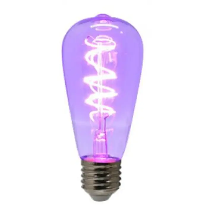 Bombillo Led American Electric Vintage 4w Espiral Morado ST64-M
