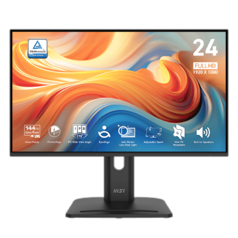 MONITOR MSI PRO MP245PG E14 24" PLANA 1080P 144HZ IPS FREESYNC HDMI / DISPLAYPORT / VGA 9S6-3PE39M-004