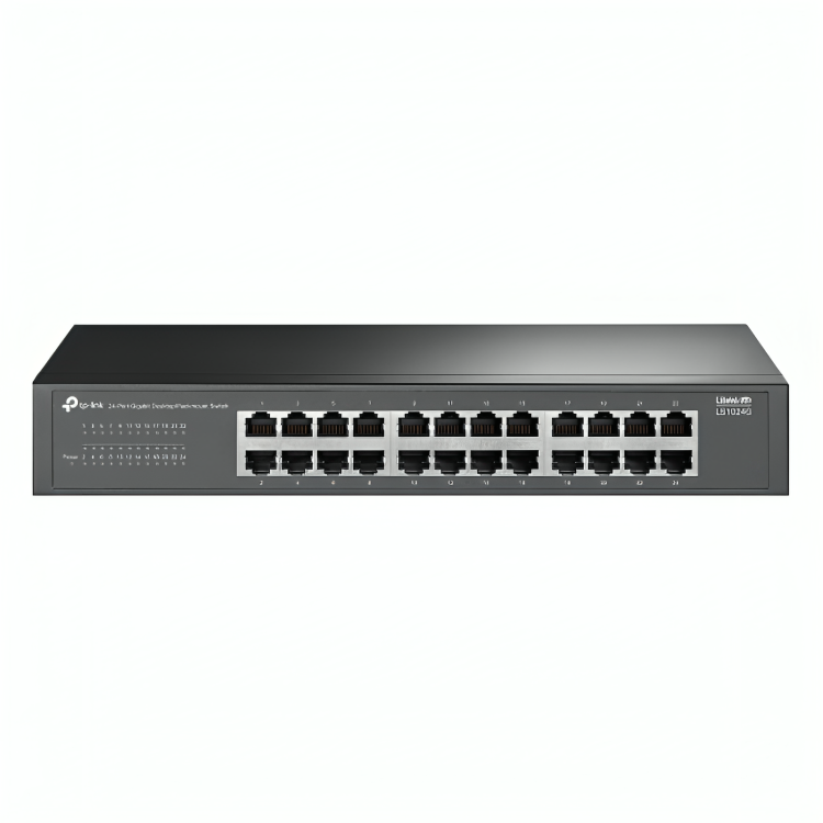 SWITCH TP LINK LS1024G 24 PUERTOS RJ45 + GIGABIT 10/100/1000 MBPS NO ADMINISTRABLE