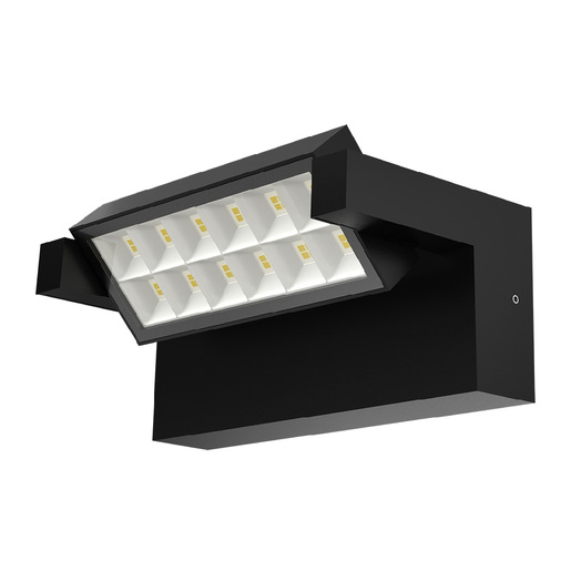 Lámpara Dirigible de Pared Arbotante LED Exterior, 10 W, Luz Cálida Brillante, IP65, IK06, No atenuable, LED integrado