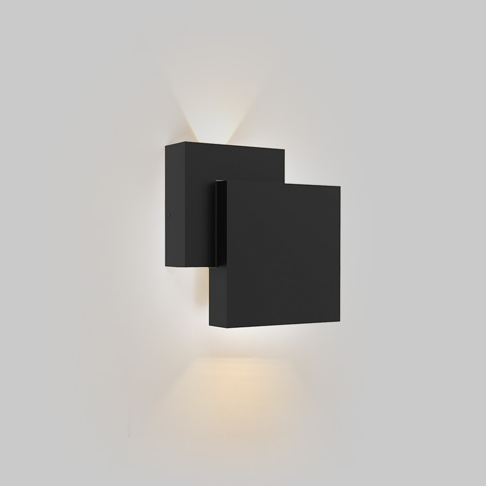 EXT MURO LED 12W30KNEGRO