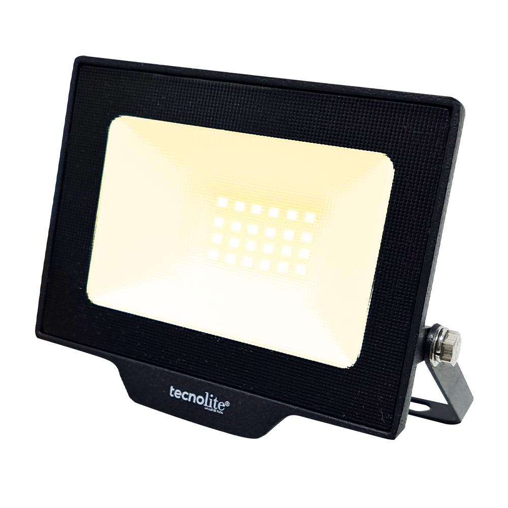 Reflector LED 20 W Exterior, Luz Cálida Brillante, IP66, IK07