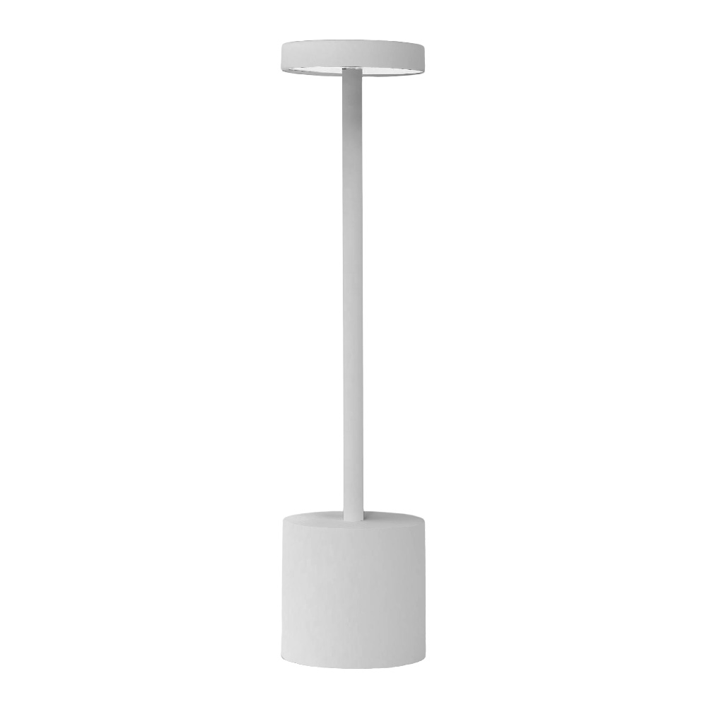 LAMPARA DE MESA LARGA BLANCA