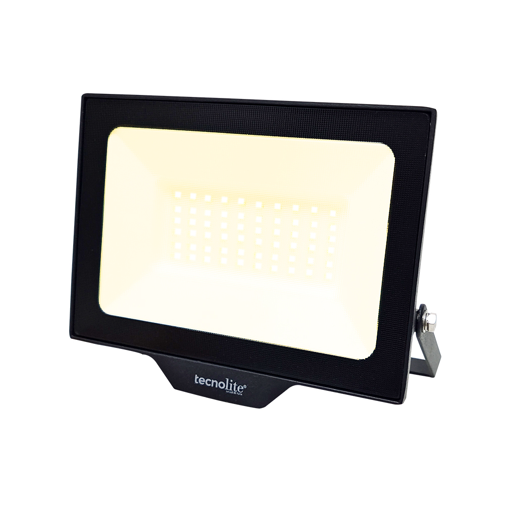 Reflector LED 50 W Exterior, Luz Cálida Brillante, IP66, IK07