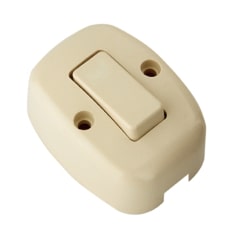 APAGADOR TIPO HUEVO 6 A. 125 V. MARFIL