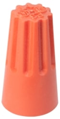 CONECTOR PARA CABLE INTERIOR METALICO, NARANJA.