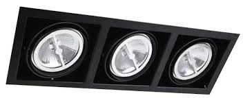 EMP. DIRIGIBLE NEGRO 50W G53 3 LUZ.