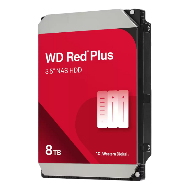 HD INTERNO 8TB WESTERN DIGITAL RED PLUS 3.5" SATA 5640 RPM CMR / NAS RAID WD80EFPX
