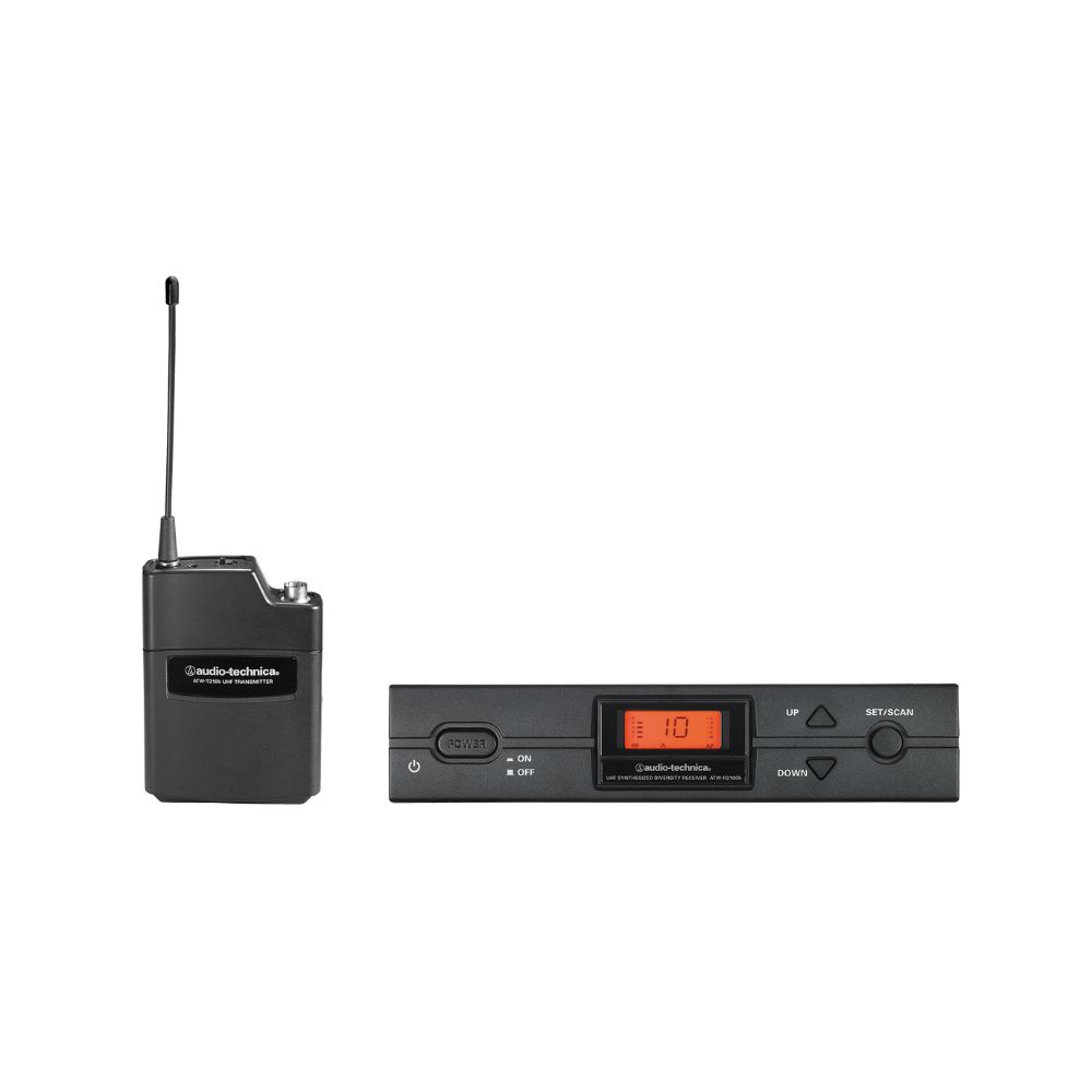 AUDIO TECHNICA ATW-2110BI SISTEMA INALAMBRICO RECEPTOR Y BODY PACK SERIE 2000 SIN MICROFONO ATW-2110BI