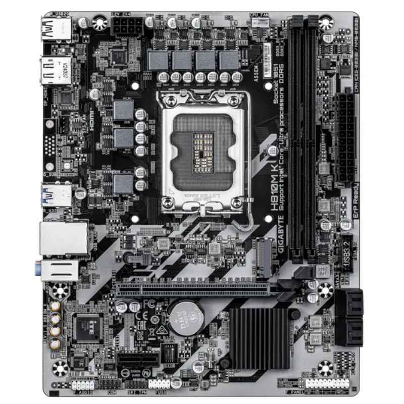 TARJETA MADRE GIGABYTE H810M K LGA 1851 MICRO-ATX DDR5