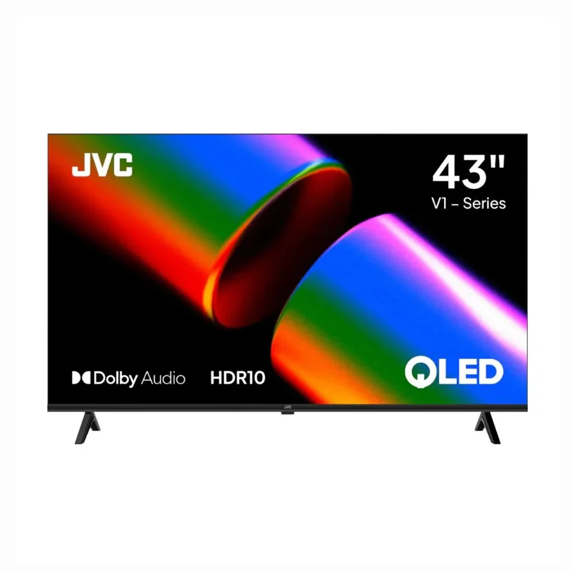 Pantalla JVC Smart TV 43″ FHD QLED 60Hz Google TV Negra LT-43KM4584